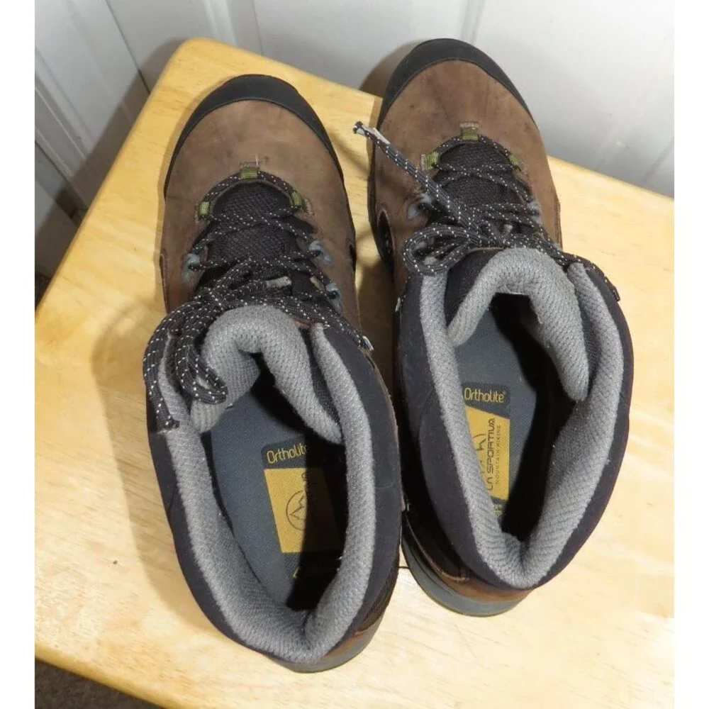 La Sportiva Nucleo High GTX Hiking Boots Mens 12 Brown Leather